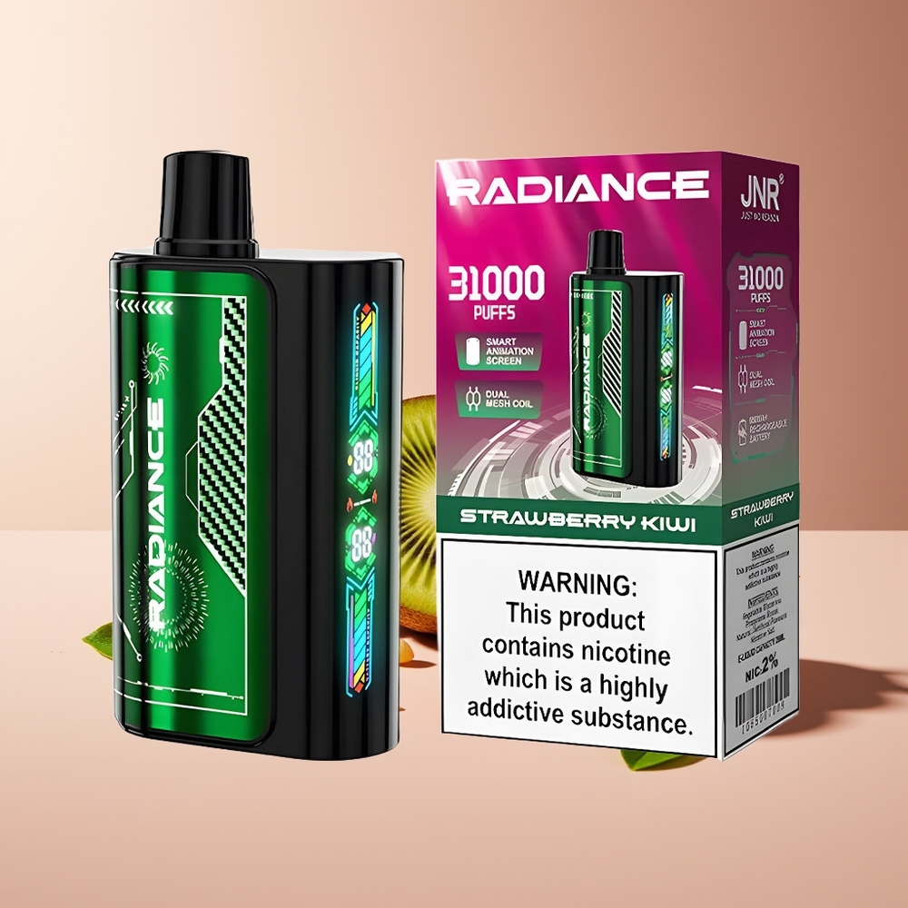 JNR Radiance 31000 Puffs Pantalla Inteligente Fresa Kiwi
