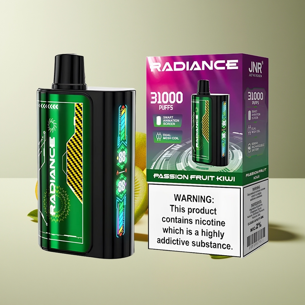 JNR Radiance 31000 Puffs Pantalla Inteligente Maracuyá Kiwi