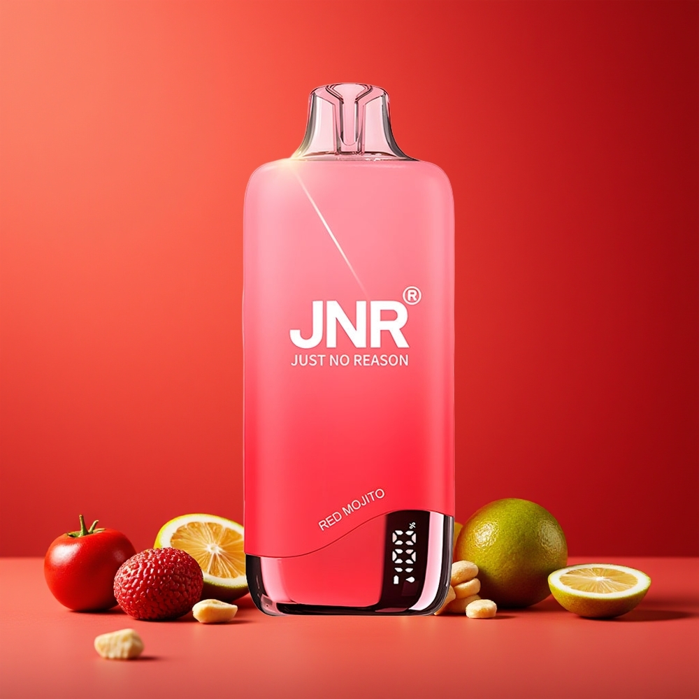 JNR Rainbow 10500 Puffs Carga USB Tipo-C 18ml Tanque Red Mojito