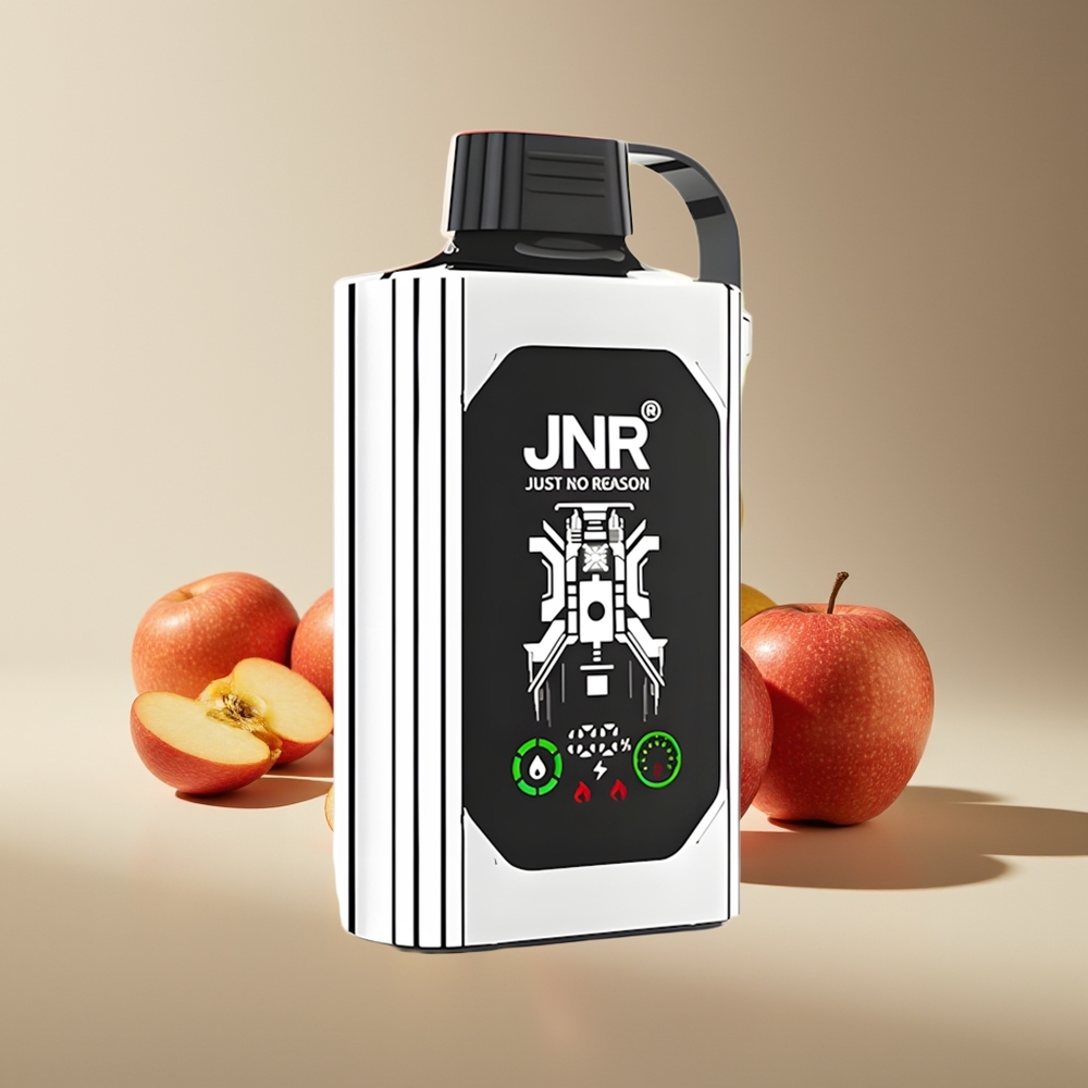 JNR Shisha Hookah Box 20500 Puffs HD Display 1000mAh 25ml Dual Mesh Coil Type-C 0% 2% 5% Manzana Doble