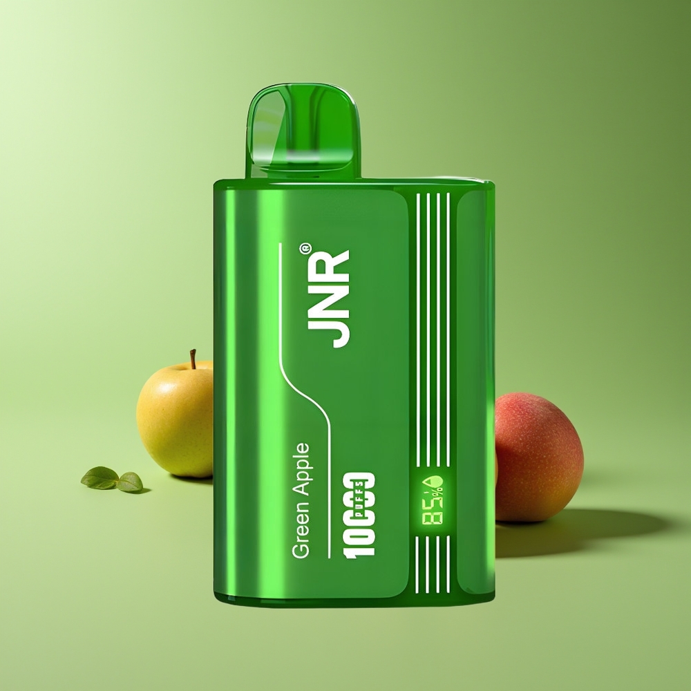 JNR Tank 10000 Puffs Ajustable Pantalla Digital Dual Mesh Manzana Verde Melocotón Pera