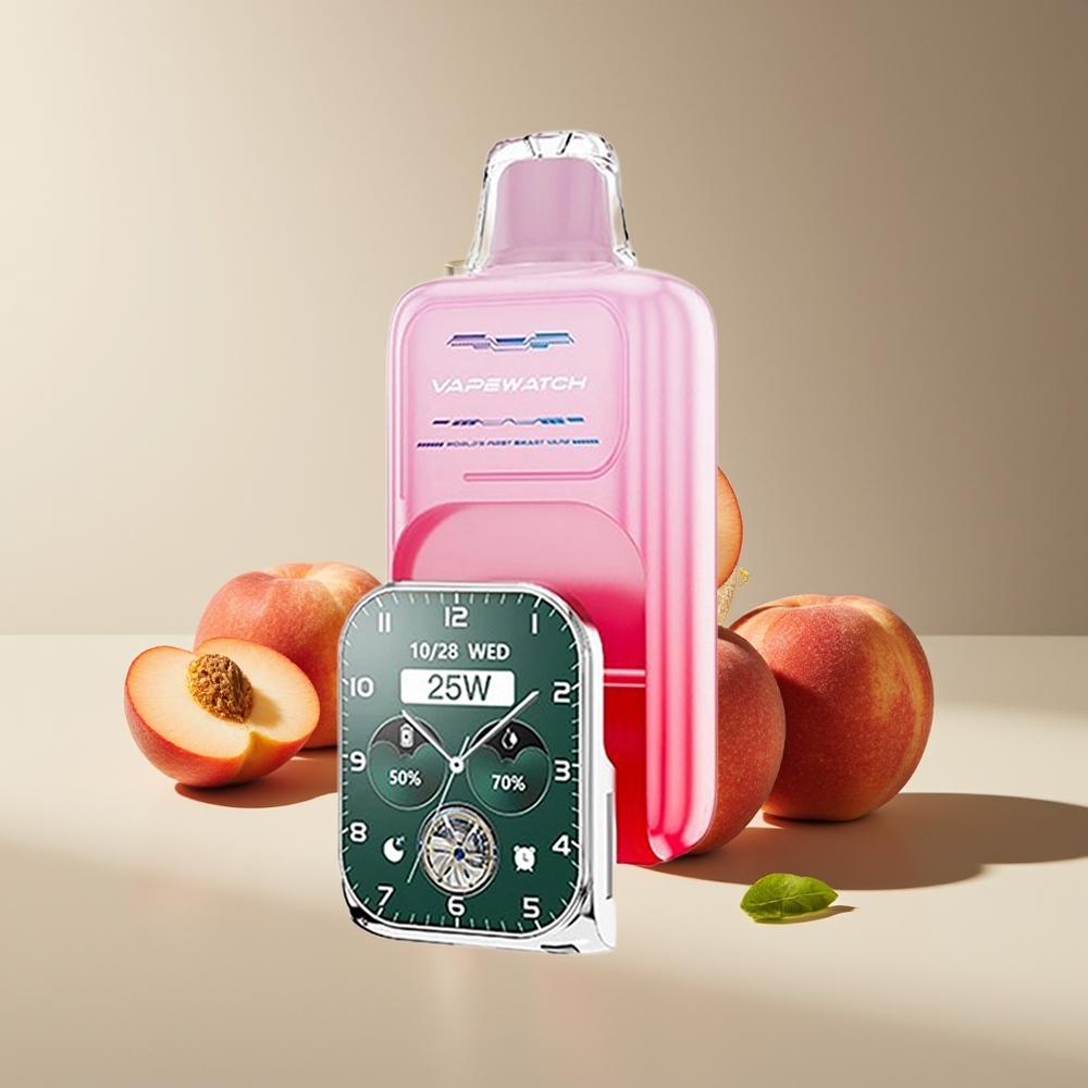 JNR VapeWatch 30000 Puffs 1000mAh Tipo-C Durazno de Georgia