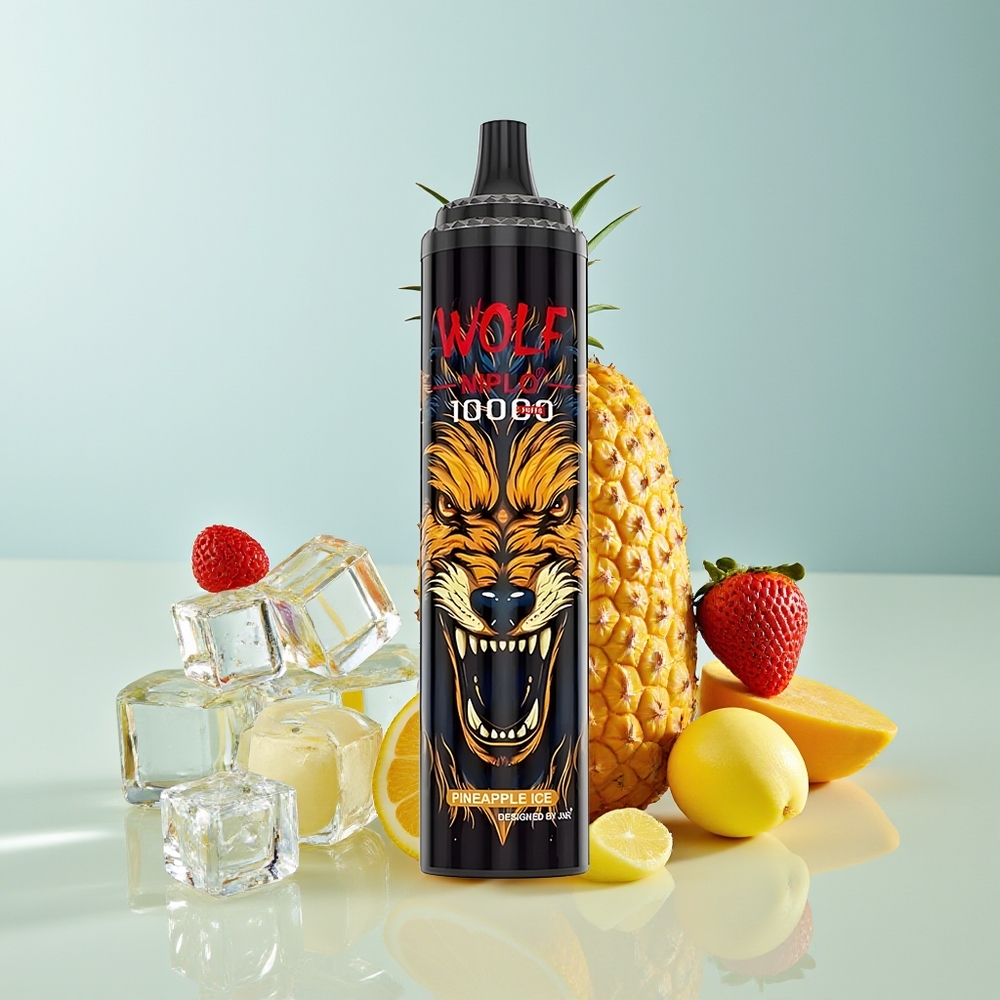 JNR Wolf Niplo 10000 Puffs 1.0 Ohm 650mAh 20ml Tipo-C Piña Hielo