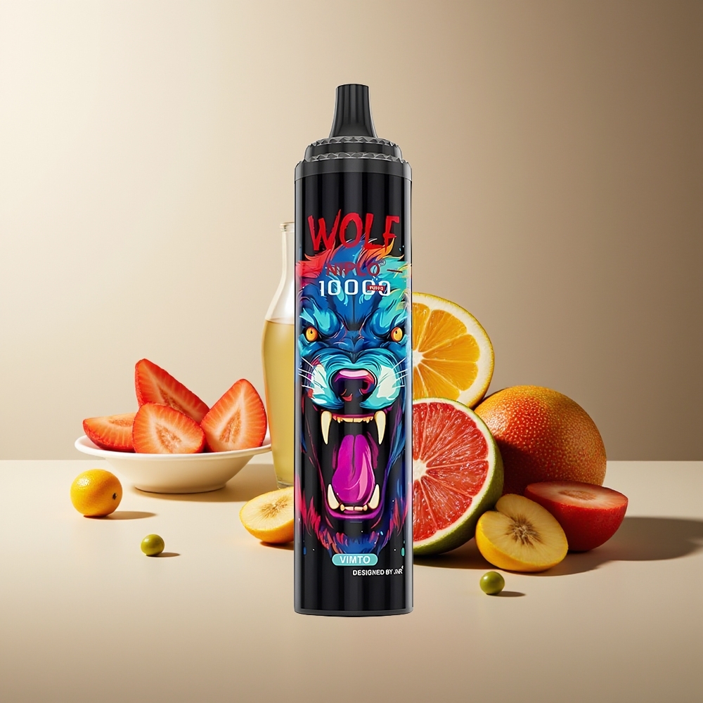 JNR Wolf Niplo 10000 Puffs Malla 1.0 Ohm 650mAh Tipo-C Vimto