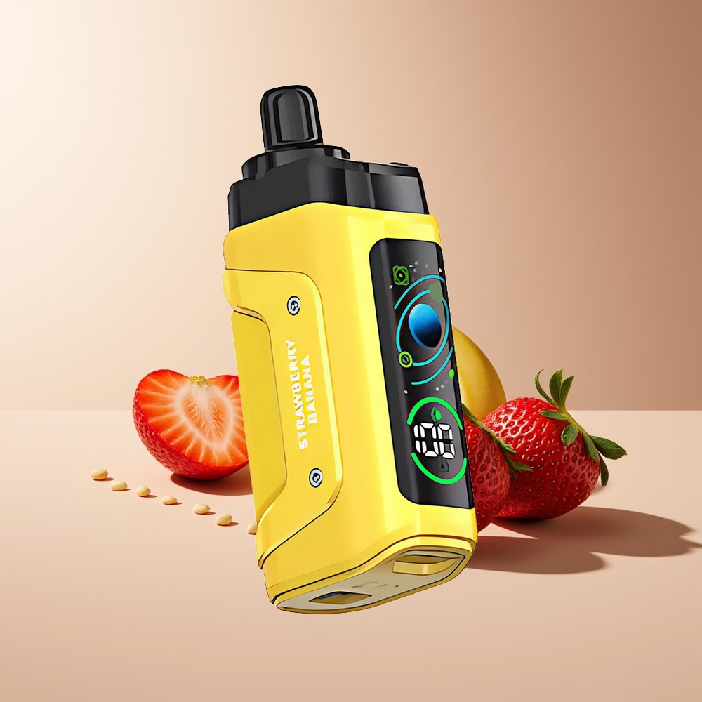 Razz Bar 45000 Caladas Vape Desechable Ajustable Fresa Plátano