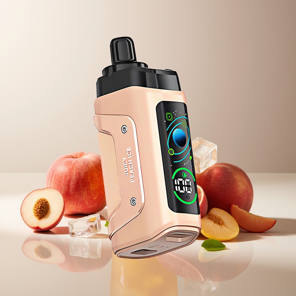 Razz Bar 45000 Puffs Malla 1.0 Ohm Aire Ajustable Melocotón Jugoso Helado