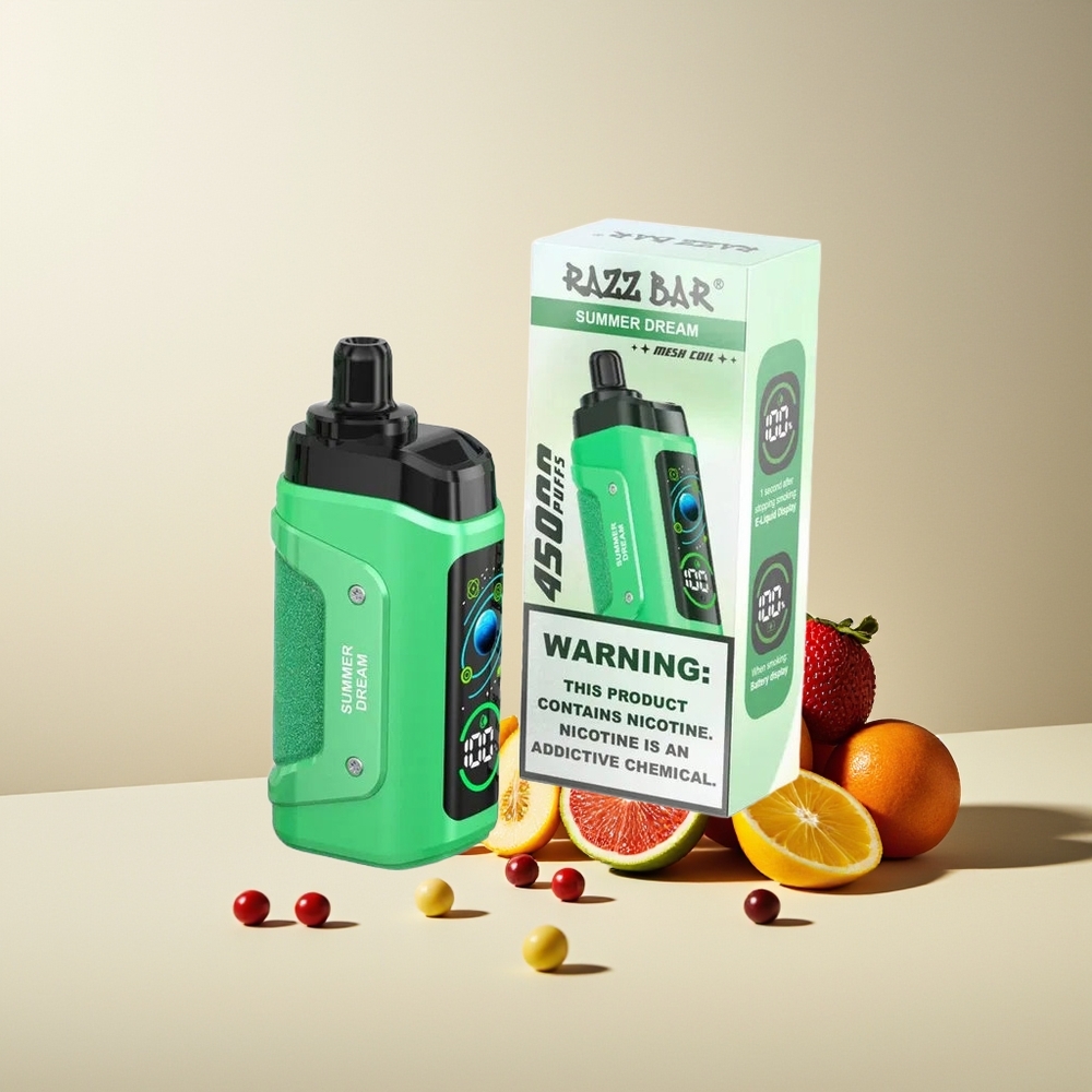 Razz Bar 45000 Puffs Vape Disposable Ajustable Sueño de Verano