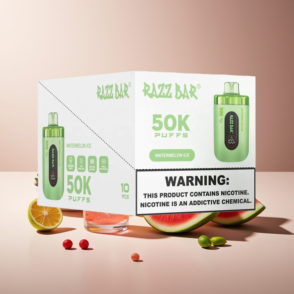 Razz Bar 50K Puffs Disposable Vape Sandía Hielo