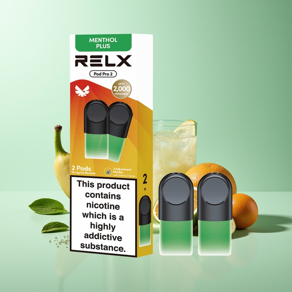 Relx Pod Pro 2 600 Bocados 1.9ml 3 Modos Menta-Mentol Plus