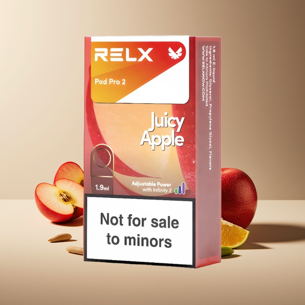 Relx Pod Pro 2 600 Bocanadas 1.9ml 3 Modos Manzana Jugosa