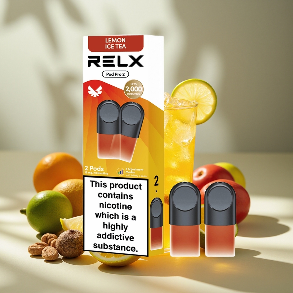 Relx Pod Pro 2 600 Bocanadas 1.9ml 3 Modos Té-Limón Helado
