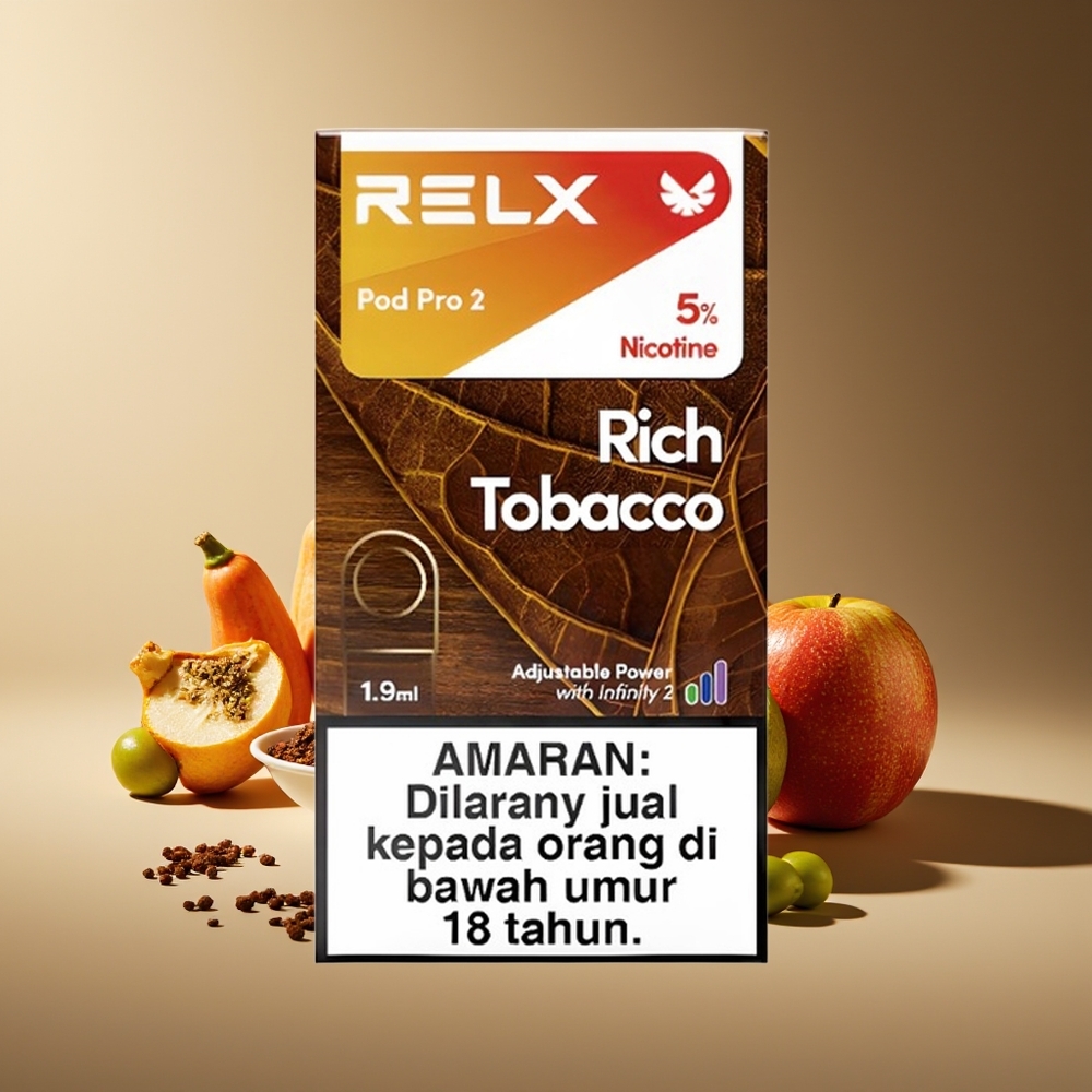 Relx Pod Pro 2 600 Bocanadas 1.9ml 3 Modos Tabaco Rico