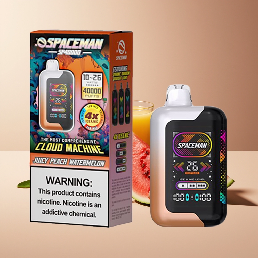 SMOK SPACEMAN SP40000 2 Bocas 1000mAh 20ml Durazno Jugoso y Sandía