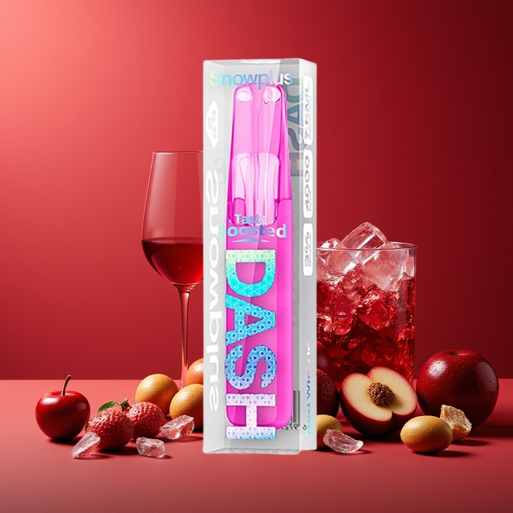 Snowplus Dash 4000 Puffs Cerámica 530mAh Vino Tinto Hielo