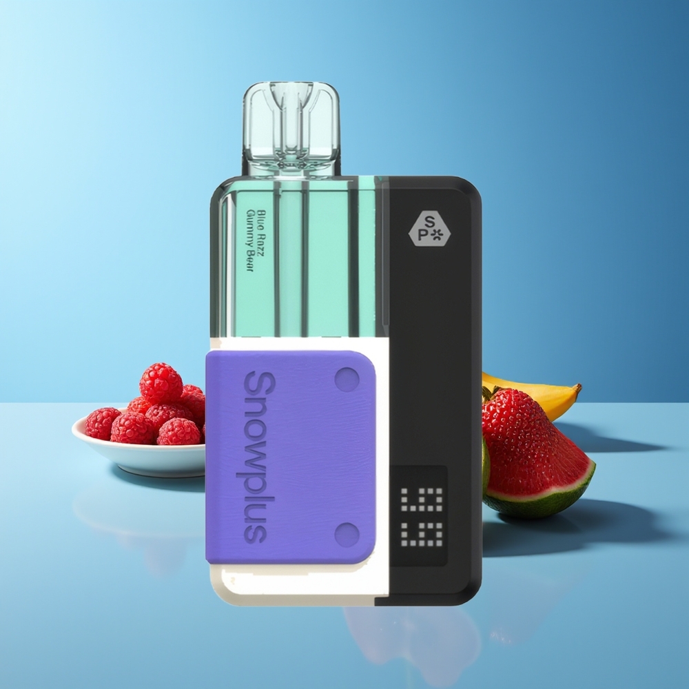 Snowplus Swift 15000 Puffs Kit Batería Reutilizable Cartucho Recargable 2+10ml Dual Mesh Azul Osito de Gomita